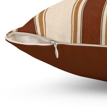 Tobacco Stripe Accent Pillow