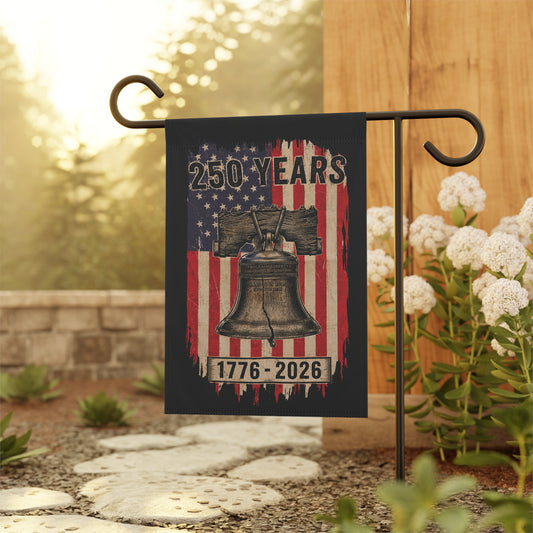 250 Years Liberty Bell Garden Flag