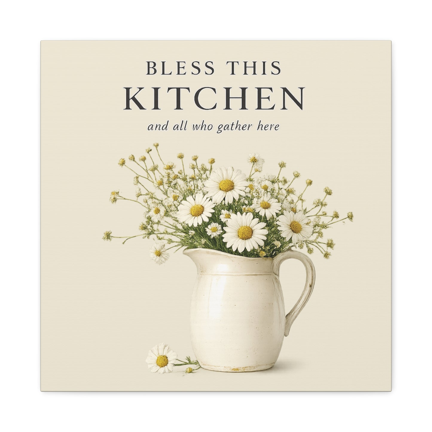 Bless This Kitchen Canvas Wall Art