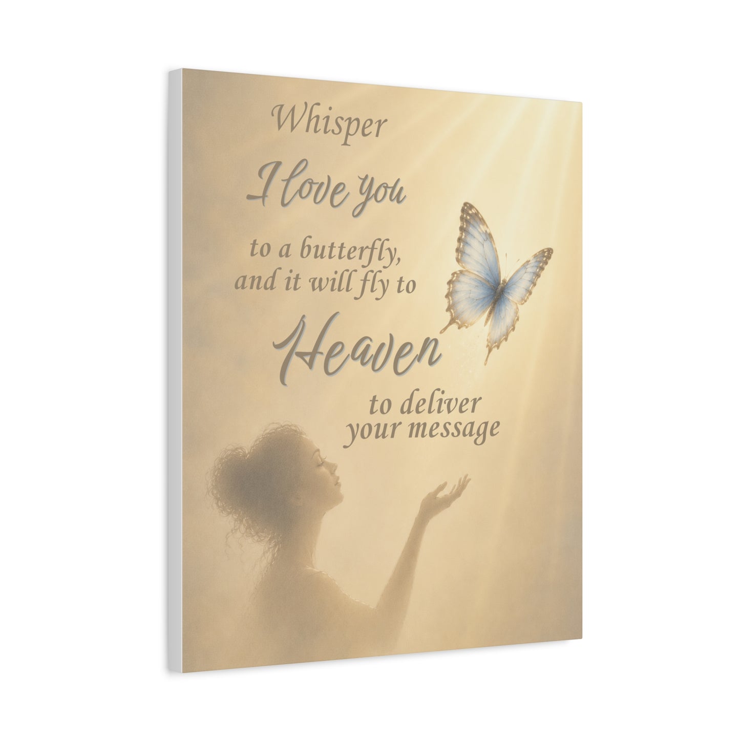 Carried On Butterfly Wings Canvas Wall Art