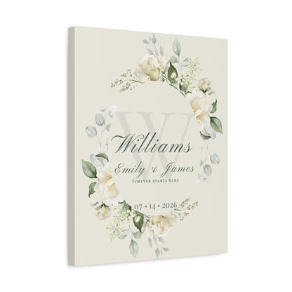 The Story of Us Personalized Canvas Wall Art