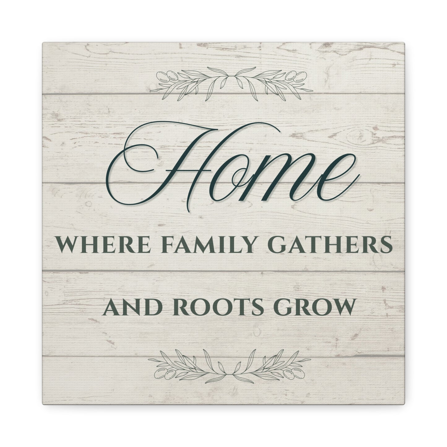 Home Where Family Gathers Canvas Wall Art