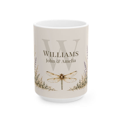 Dragonfly Meadow Personalized Family Mug