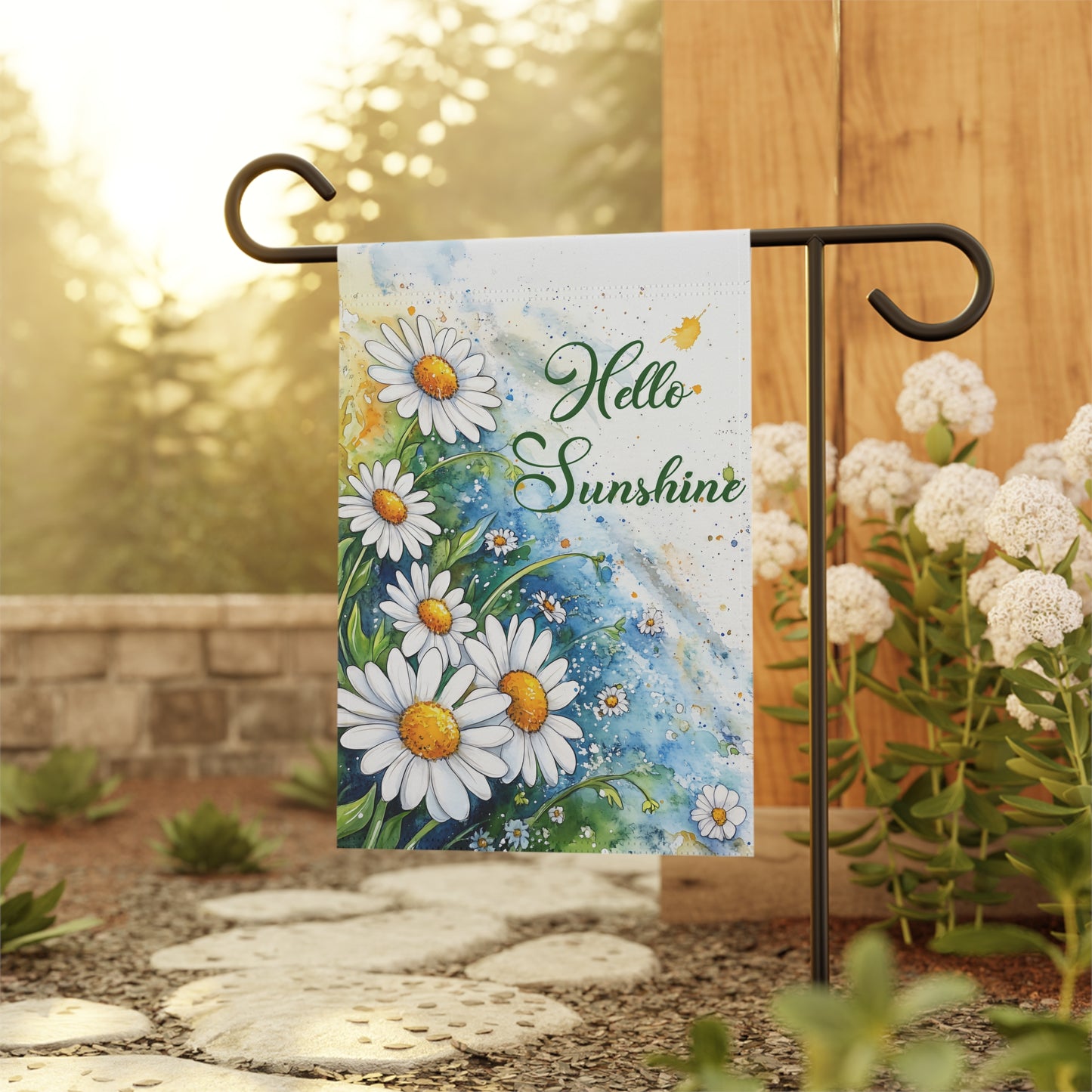 Hello Sunshine Daisy Garden Flag