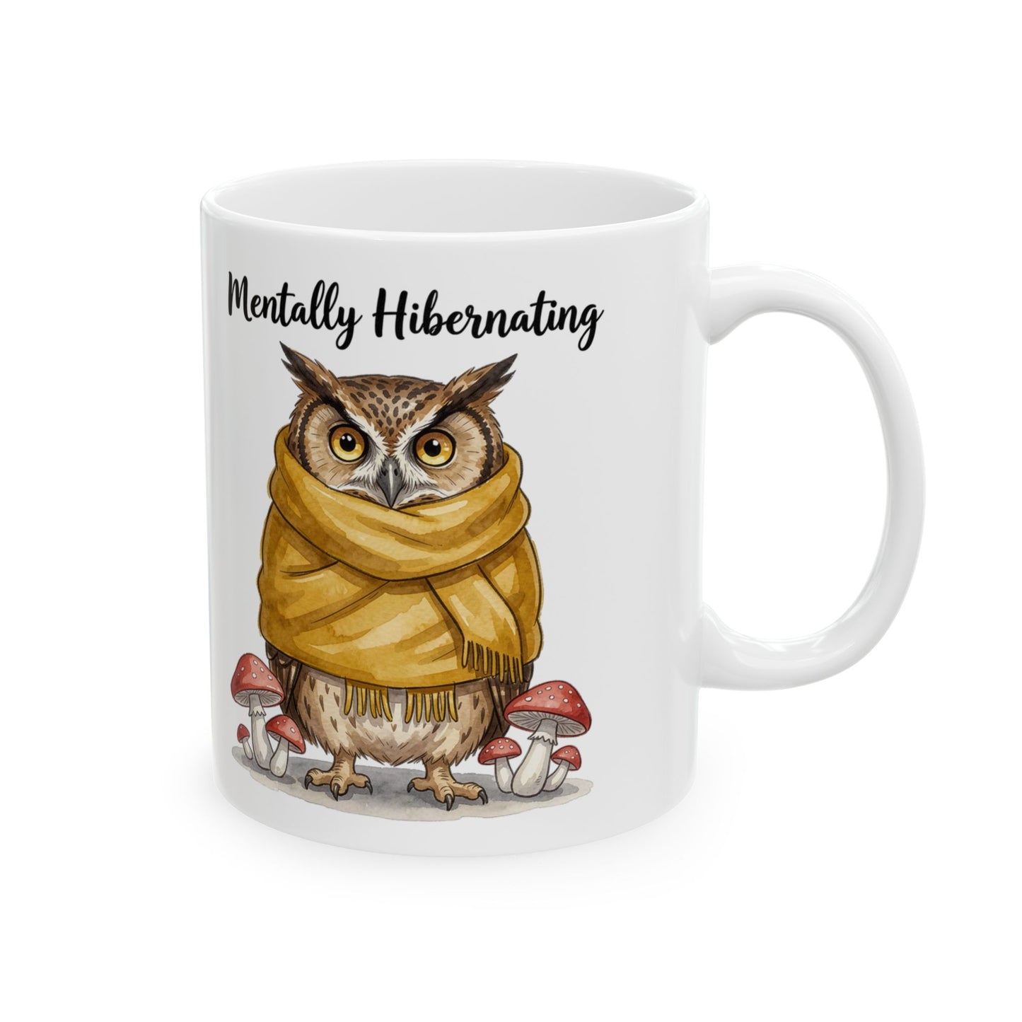 Mentally Hibernating Owl Mug