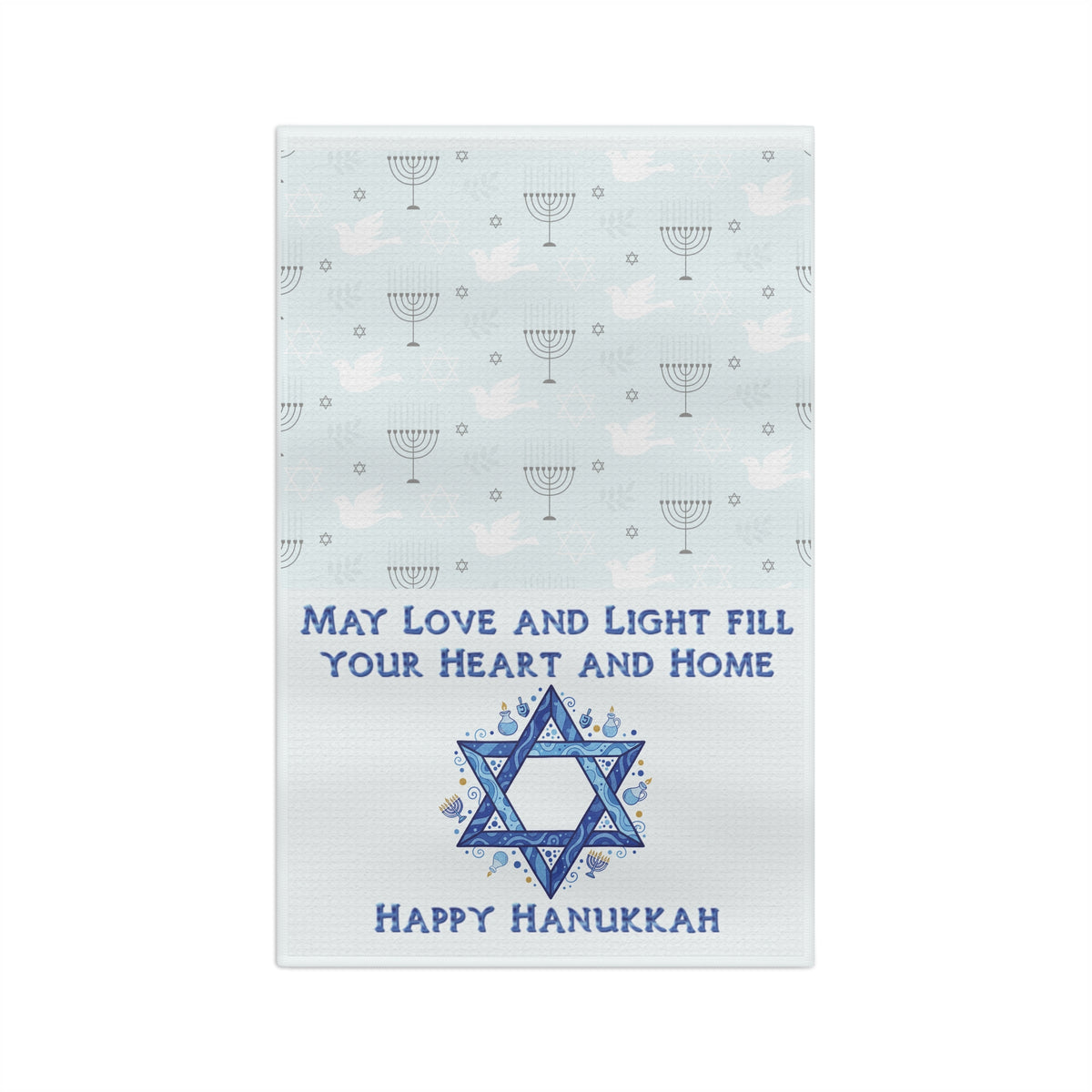 Love and Light Hanukkah Tea Towel