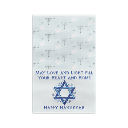 Love and Light Hanukkah Tea Towel