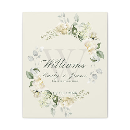 The Story of Us Personalized Canvas Wall Art