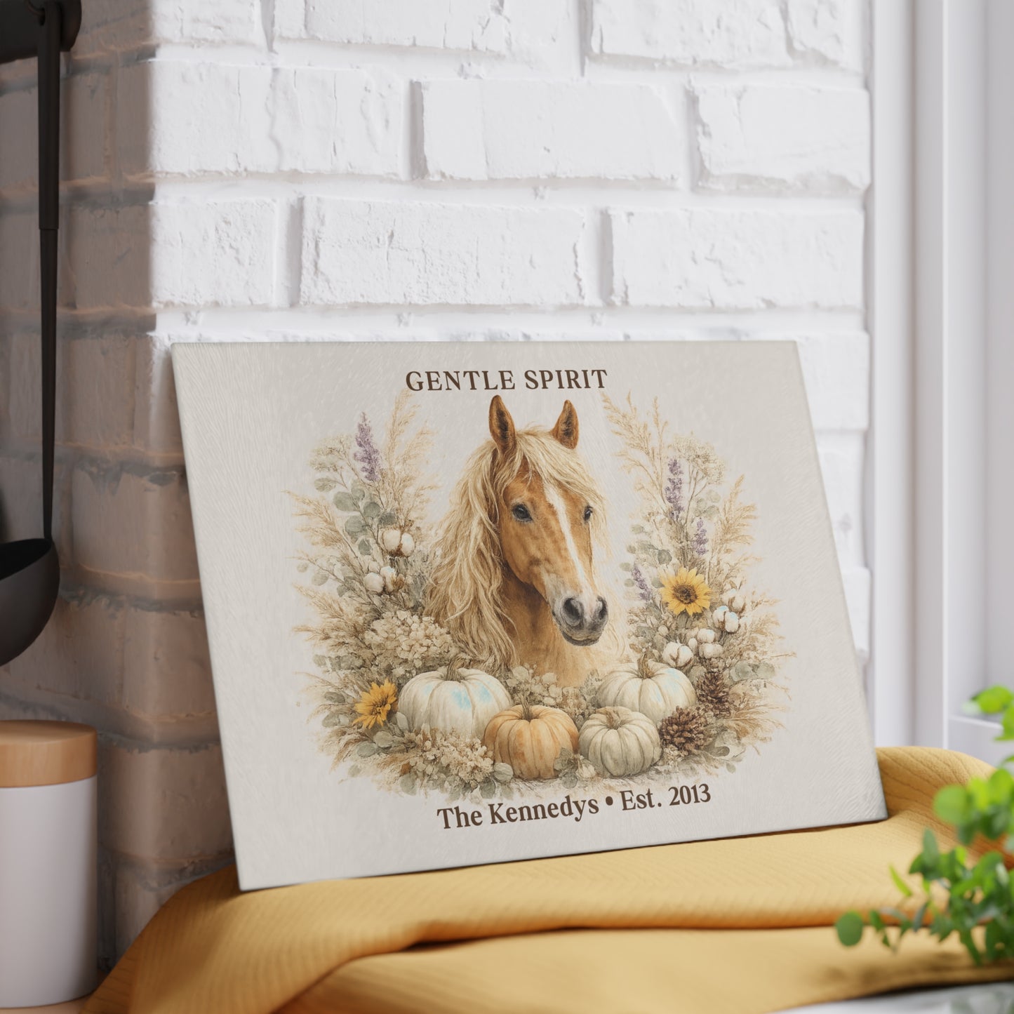 Gentle Spirit Personalized Glass Cutting Board