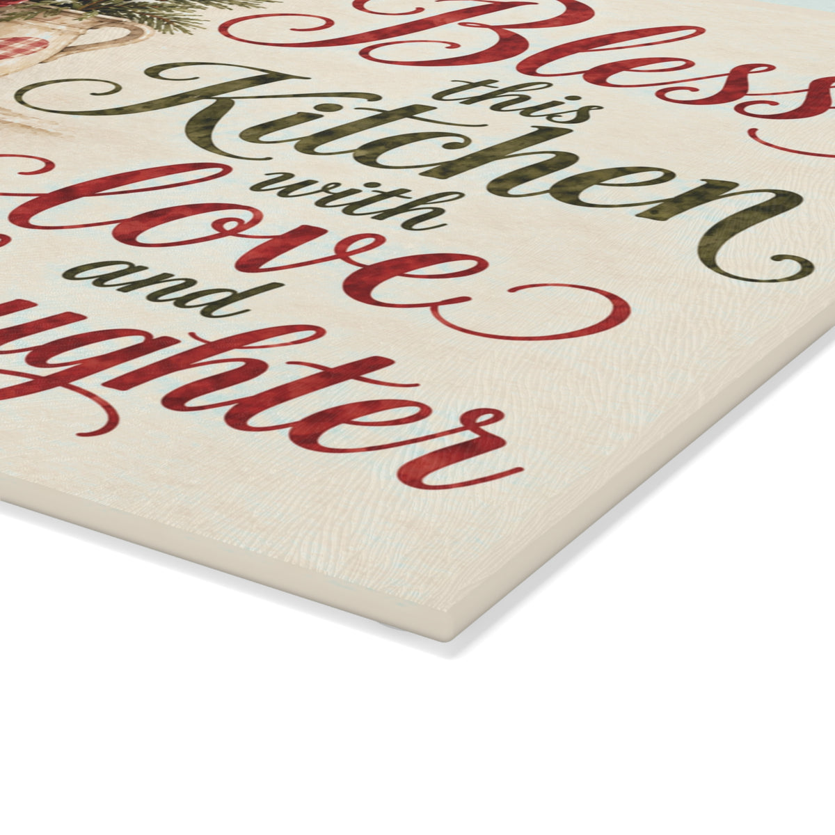 Snowman Blessing Glass Cutting Board
