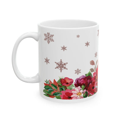 Poinsettia Gnome Mug