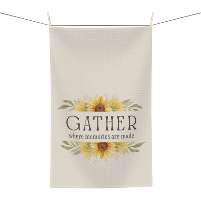 Gather Sunflower Microfiber Tea Towel