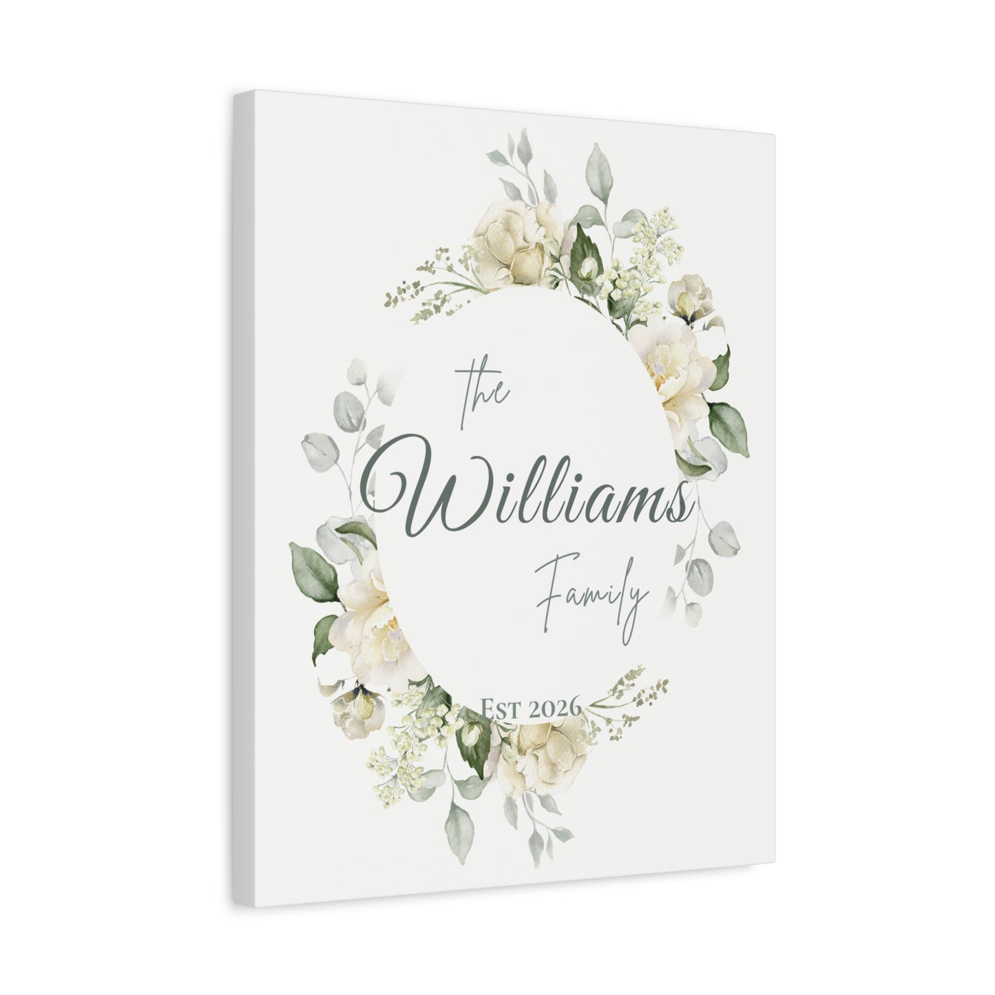 Personalized Family Name Canvas Wall Art