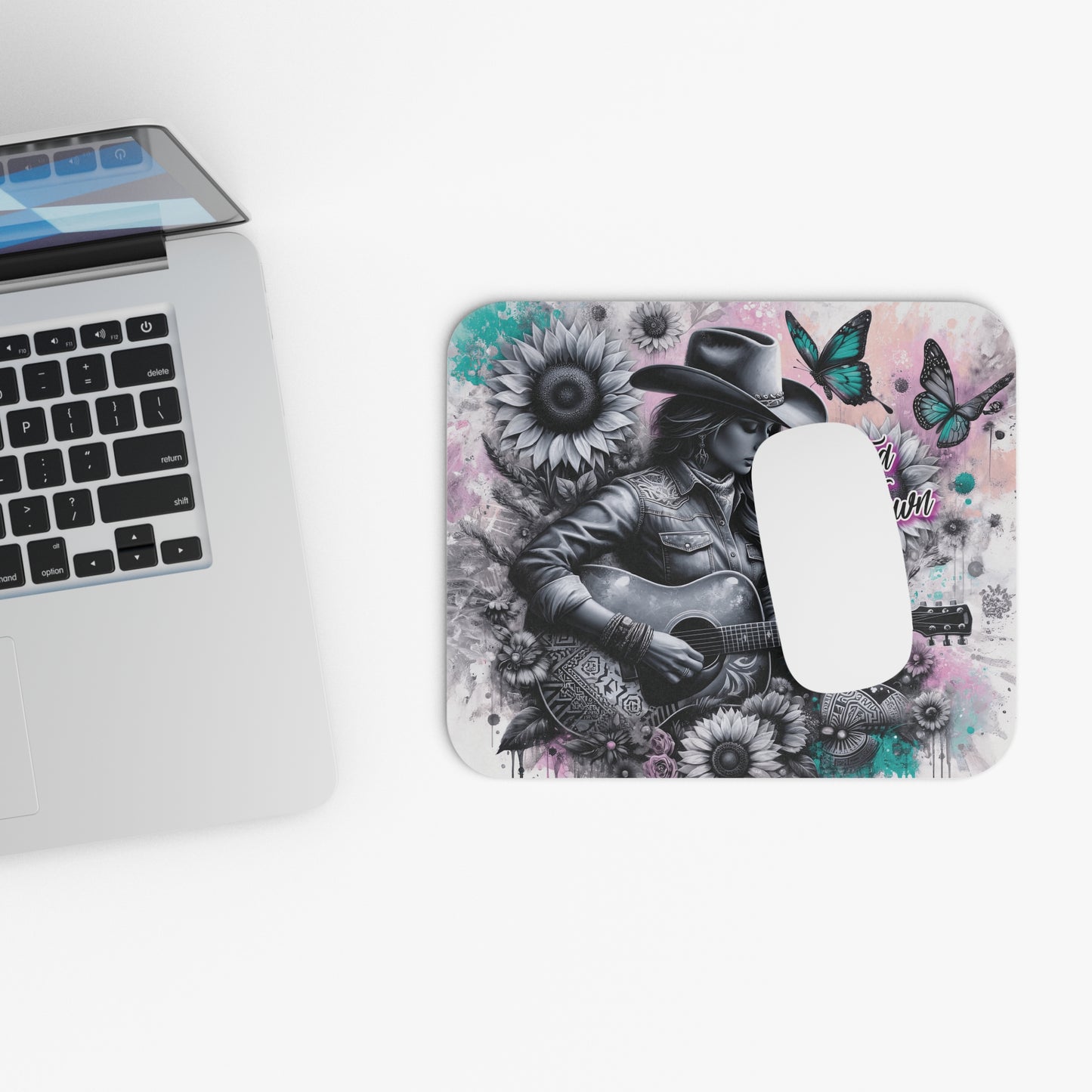 Just a Small Town Girl Guitar Mouse Pad