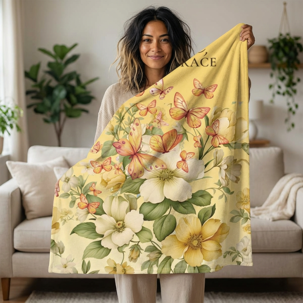 Rooted in Love Plush Blanket