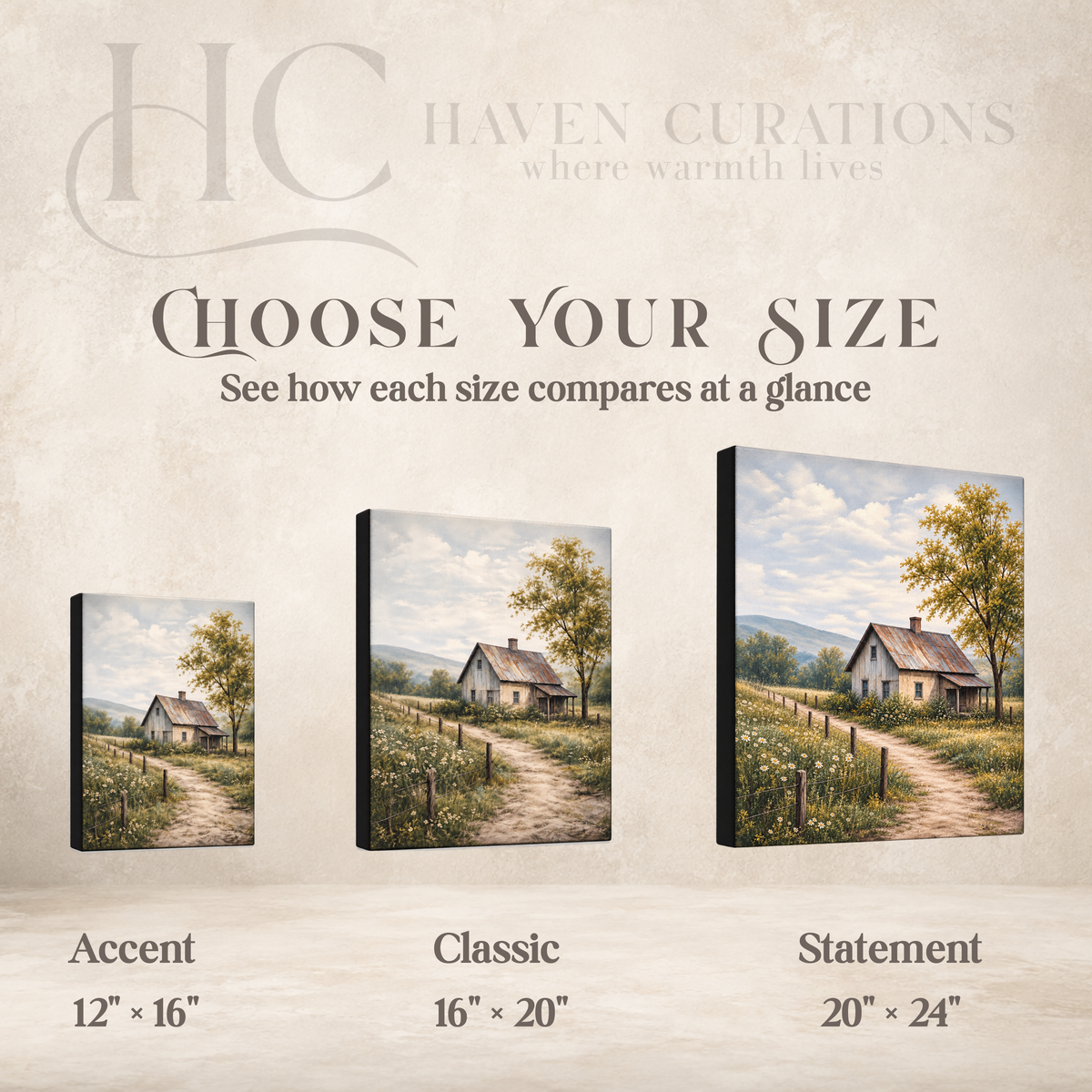 Stillness Holds the Holy Light Nativity Canvas