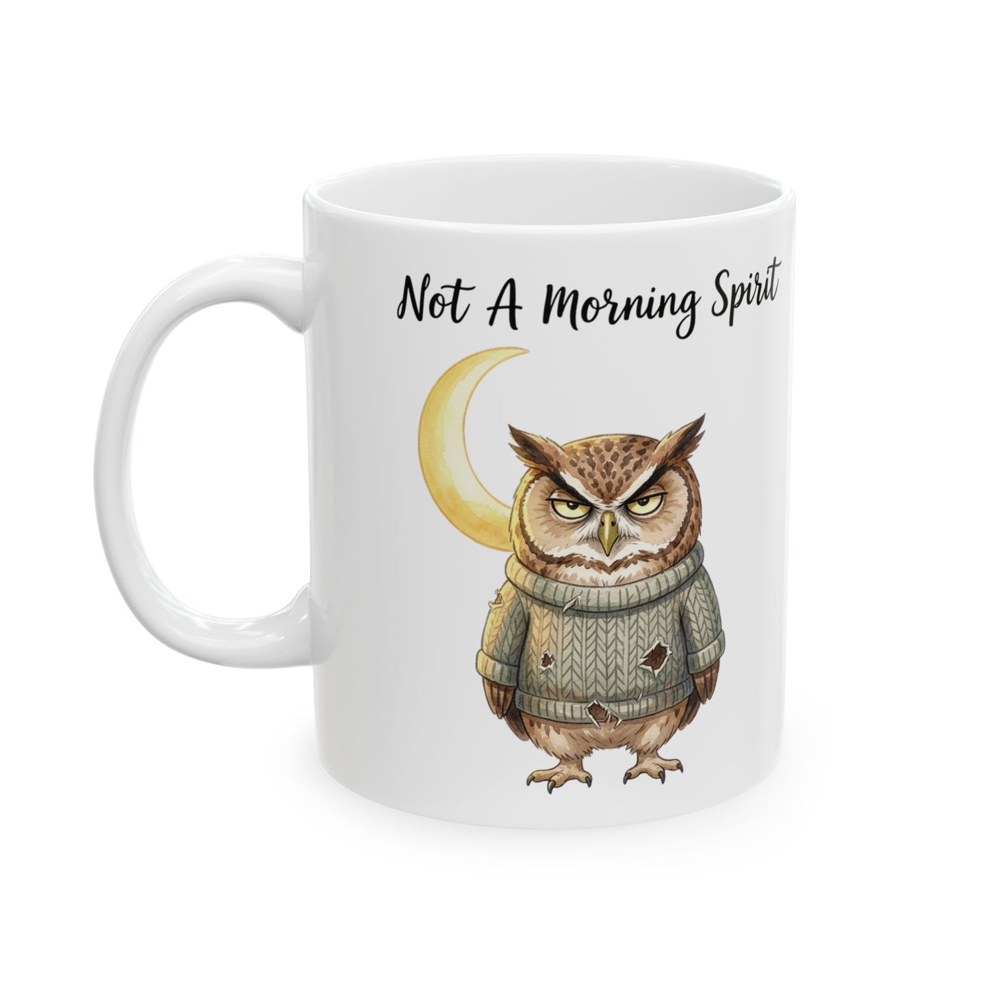 Not a Morning Person Owl Mug