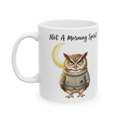 Not a Morning Person Owl Mug