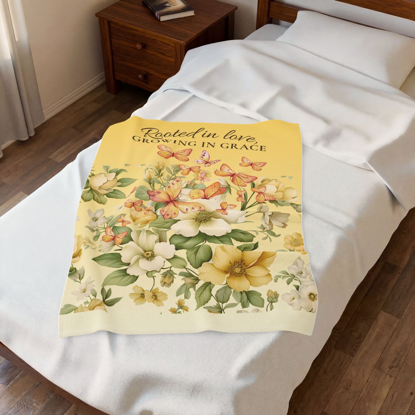 Rooted in Love Plush Blanket