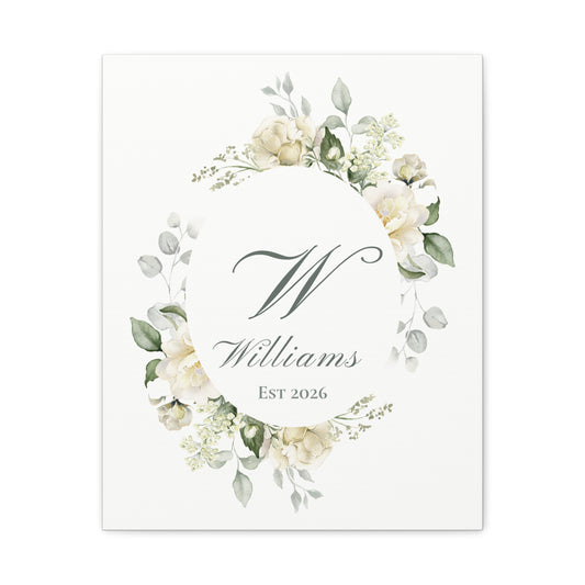 Personalized Monogram Canvas Wall Art