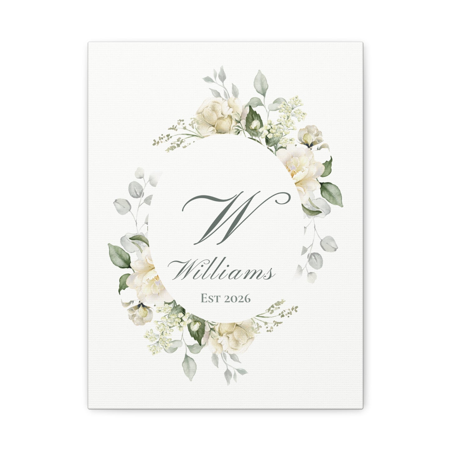Personalized Monogram Canvas Wall Art