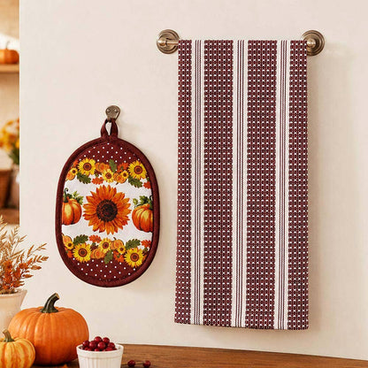 Sunflower Harvest Kitchen Towel & Pot Holder Set