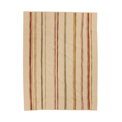 Autumn Stripe Plush Throw