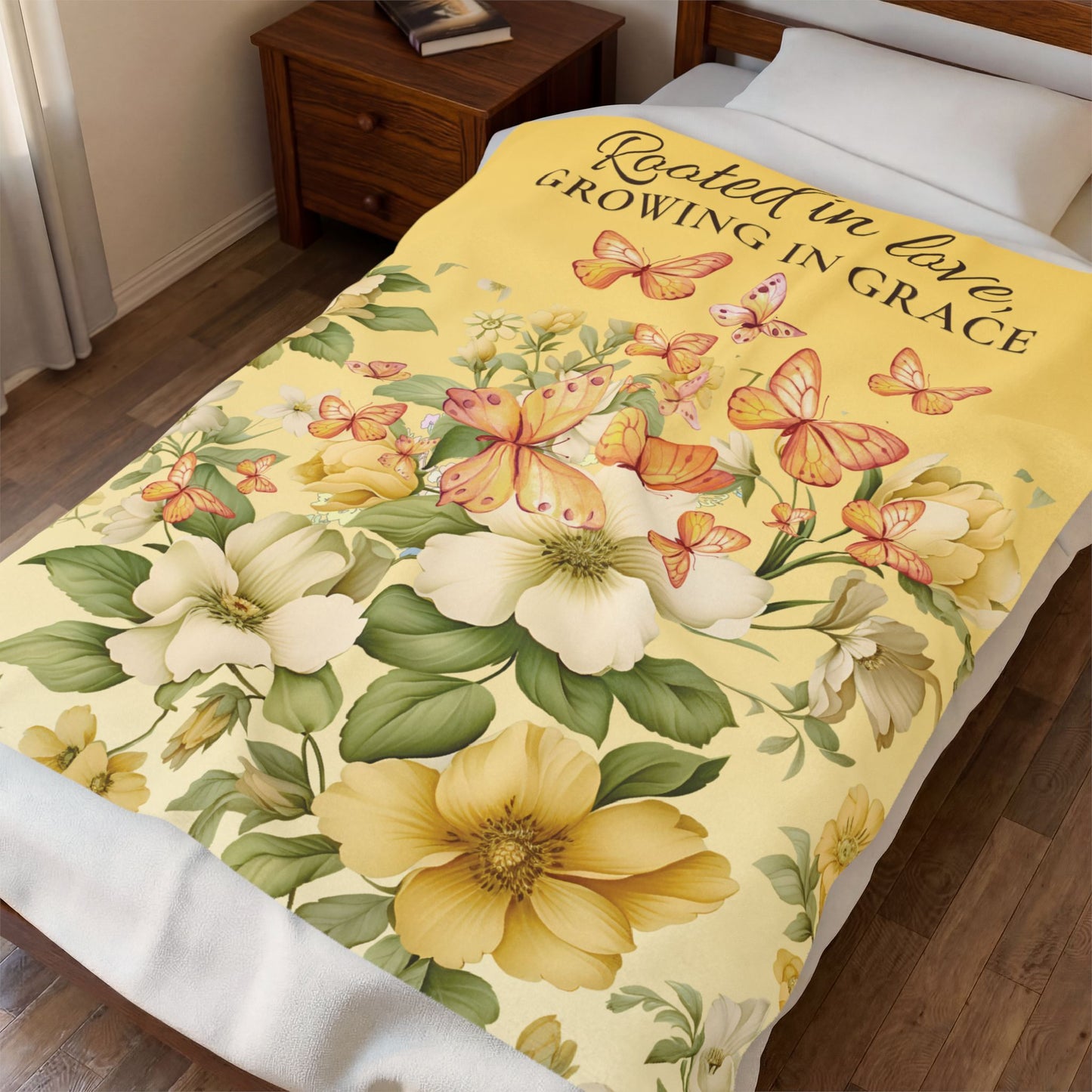 Rooted in Love Plush Blanket