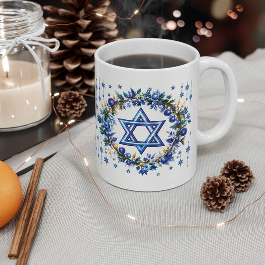 Star of David in Bloom Mug
