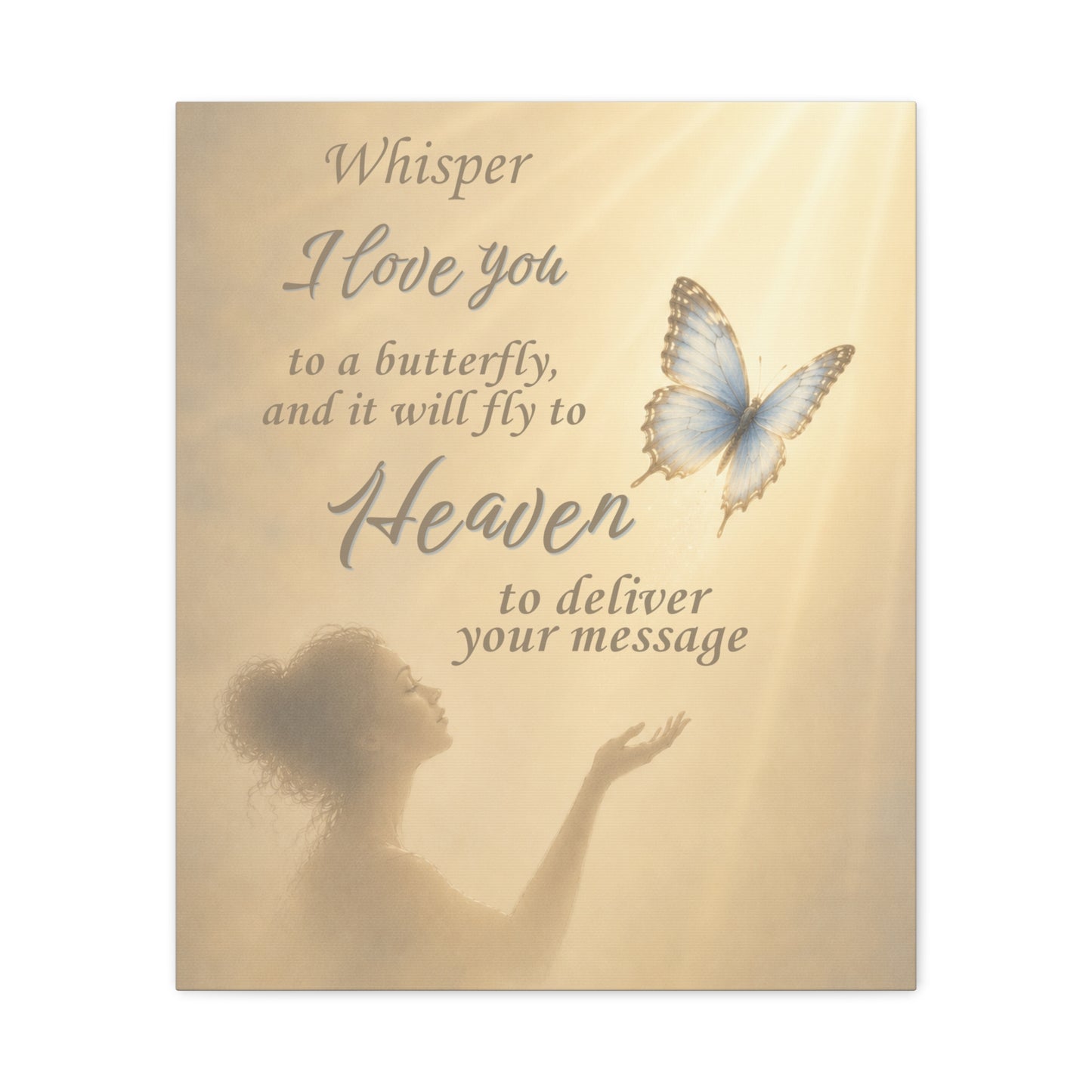 Carried On Butterfly Wings Canvas Wall Art