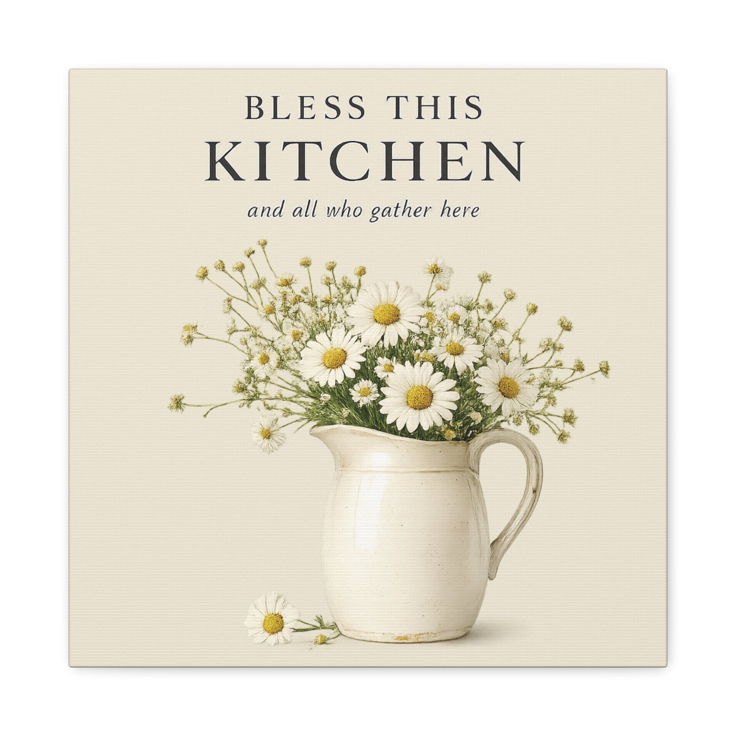 Bless This Kitchen Canvas Wall Art