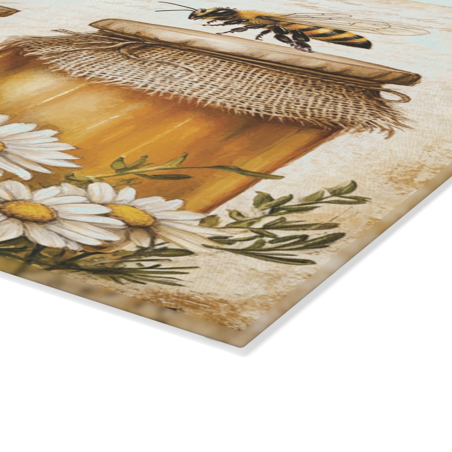 Honey & Wildflower Glass Cutting Board