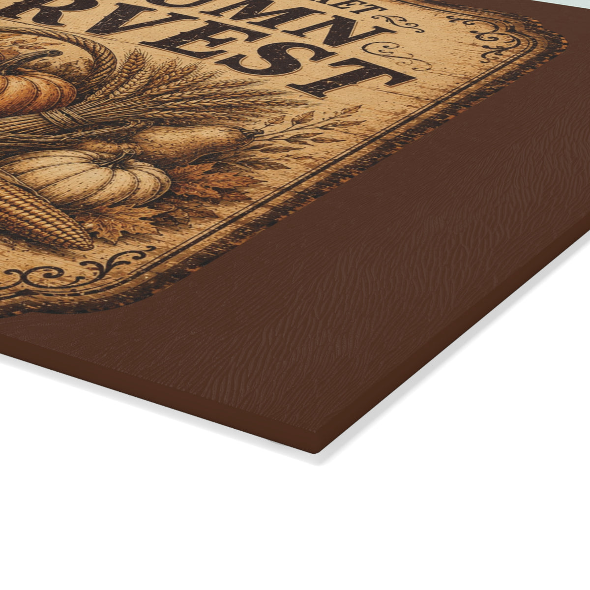 Old Mill Mercantile Autumn Harvest Glass Cutting Board