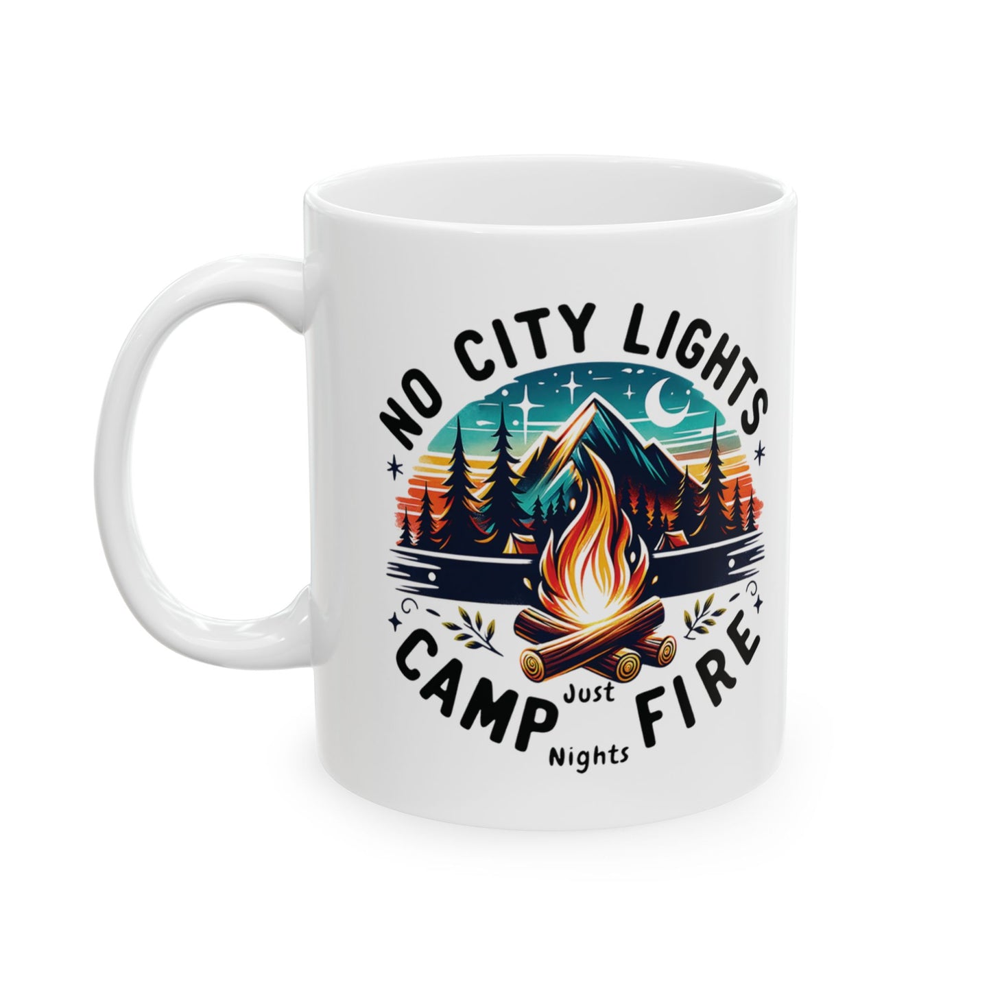 No City Lights, Campfire Nights Mug
