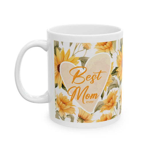 Best Mom Ever Sunflower Mug