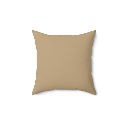 Cream + Camel Checkerboard Accent Pillow