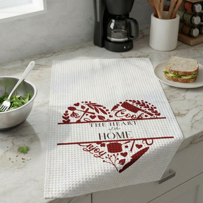 The Heart of the Home Waffle Weave Kitchen Towel