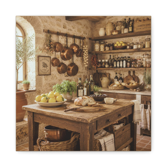 Tuscan Pantry Kitchen Canvas Wall Art