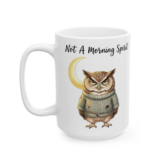 Not a Morning Person Owl Mug