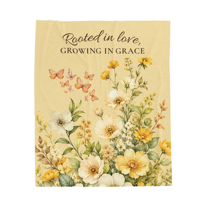 Rooted in Love Plush Throw