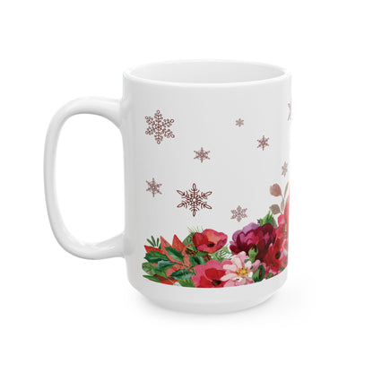Poinsettia Gnome Mug