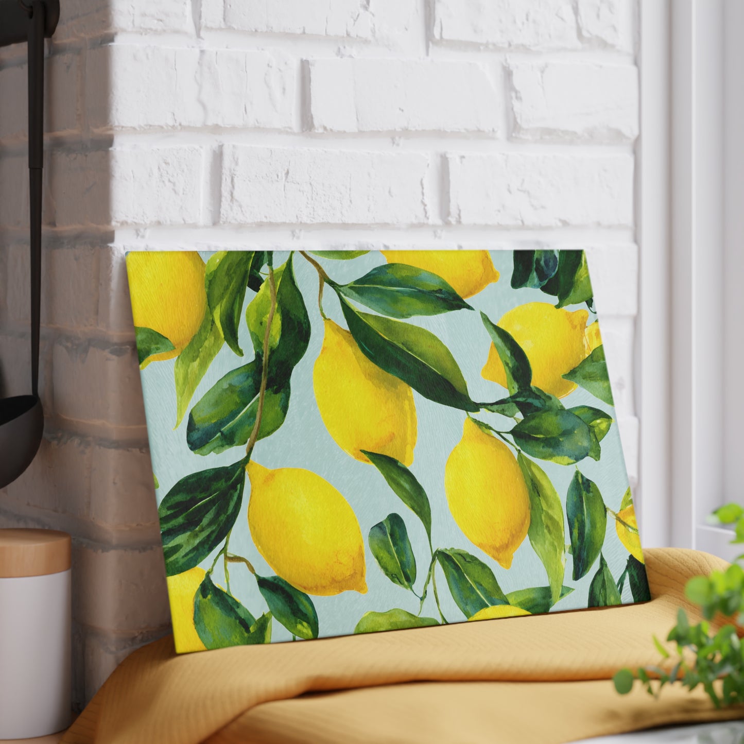 Lemon Grove Glass Cutting Board