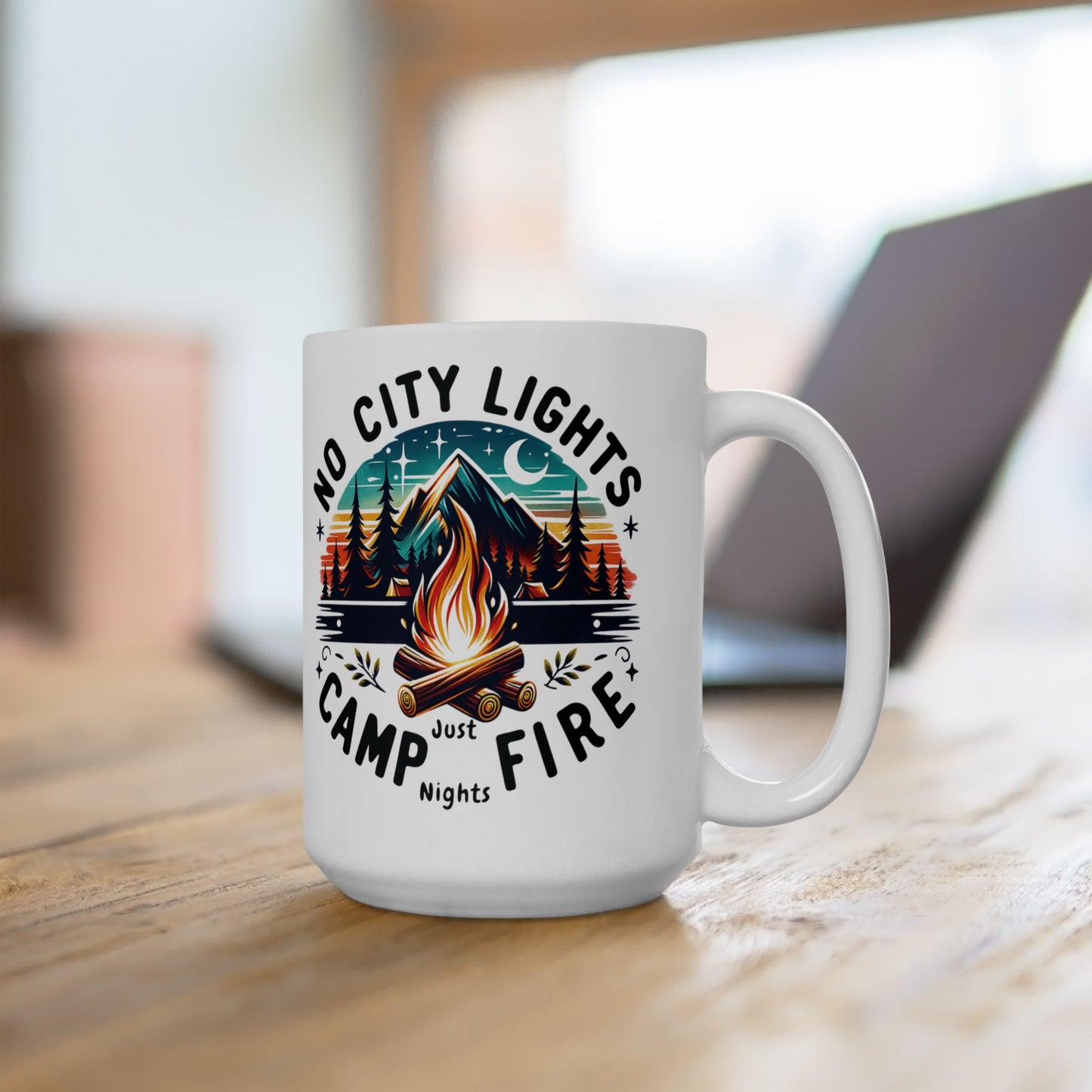 No City Lights, Campfire Nights Mug