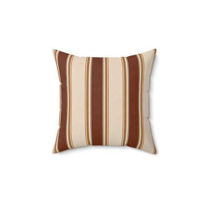 Tobacco Stripe Accent Pillow
