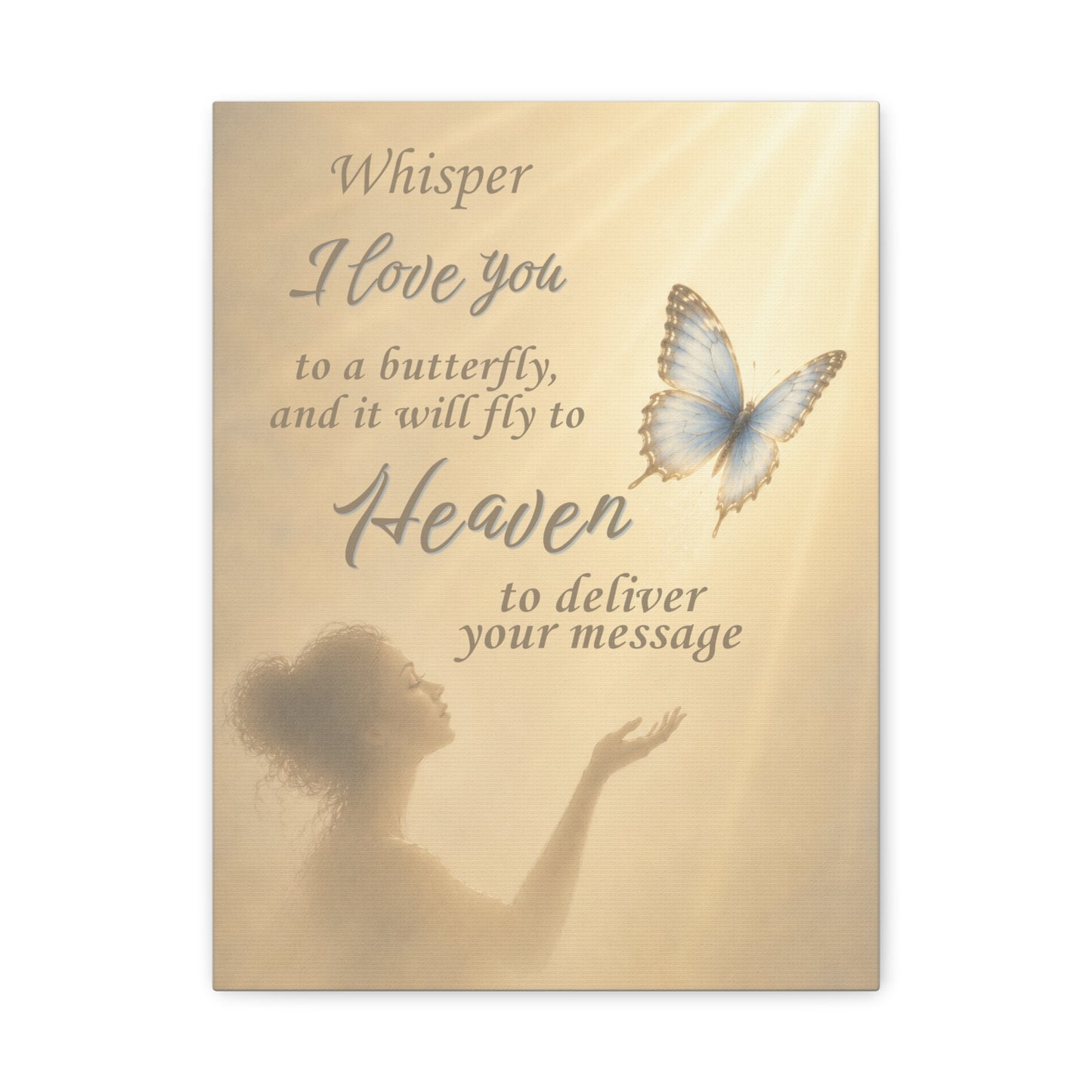 Carried On Butterfly Wings Canvas Wall Art