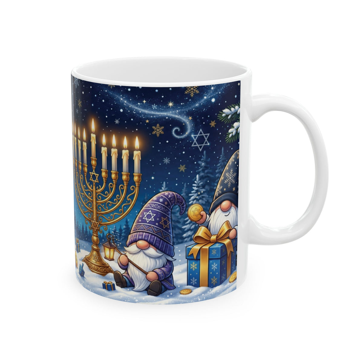 Gnome for Hanukkah Mug