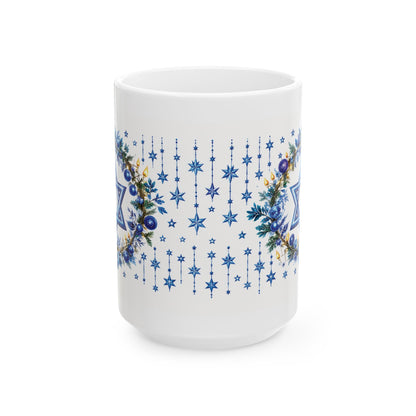 Star of David in Bloom Mug