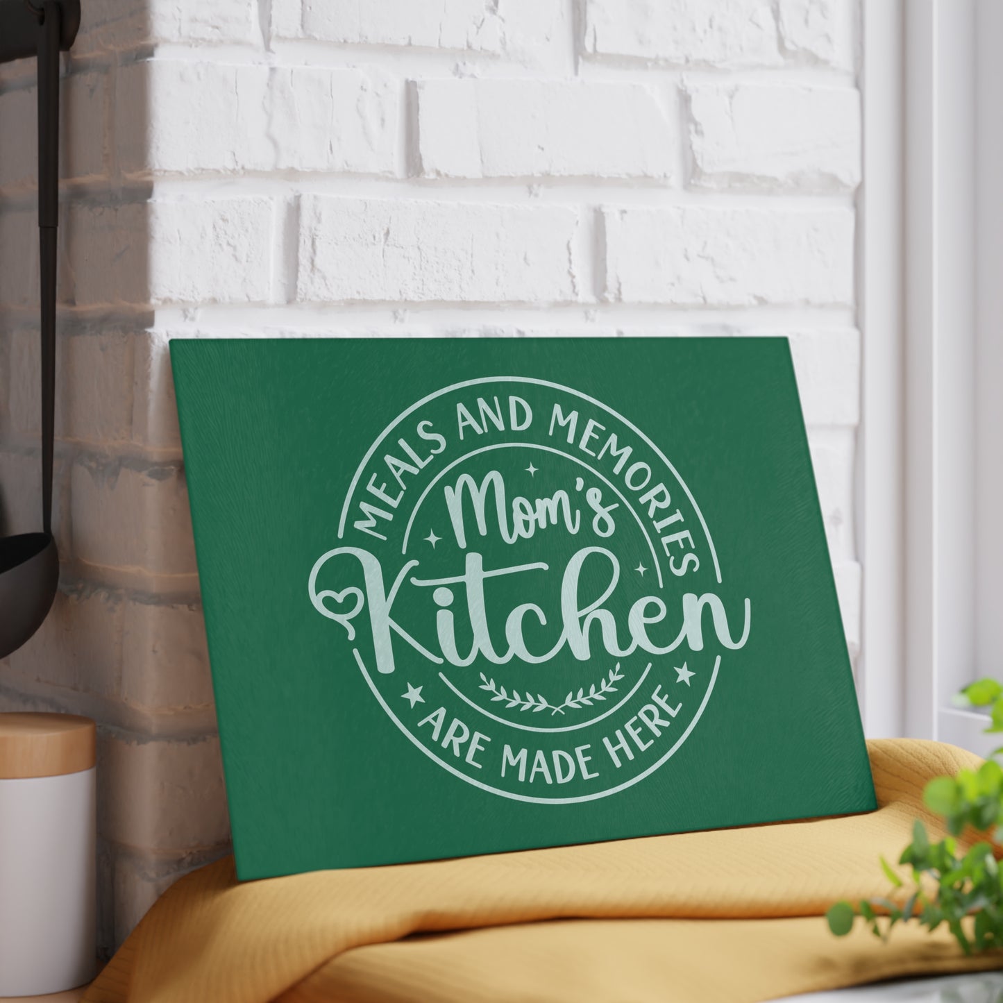 Mom’s Kitchen Glass Cutting Board