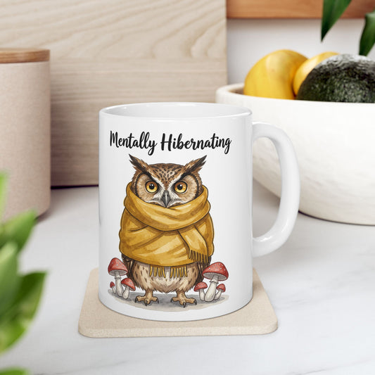 Mentally Hibernating Owl Mug