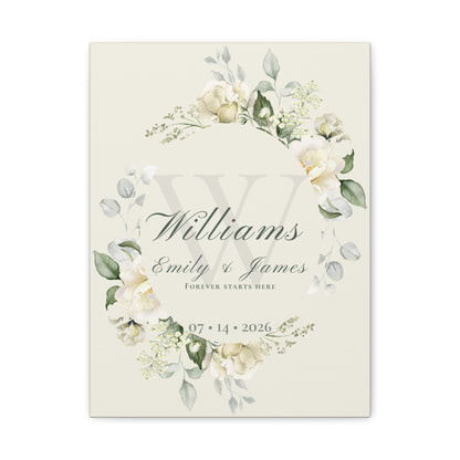 The Story of Us Personalized Canvas Wall Art